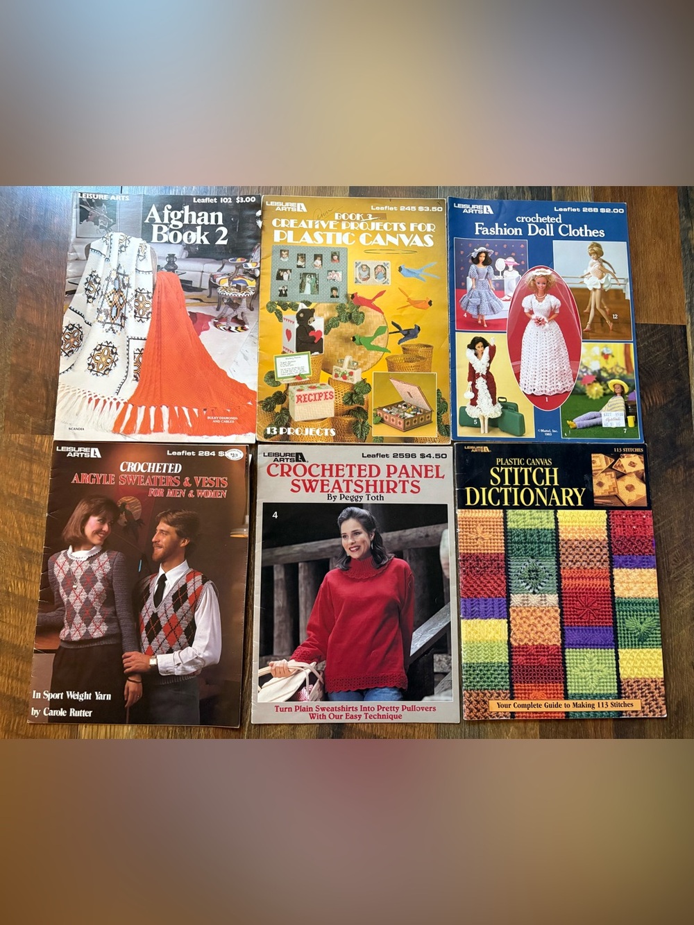 Lot of 6 Leisure Arts Leaflet Creative Projects